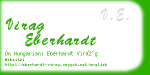 virag eberhardt business card